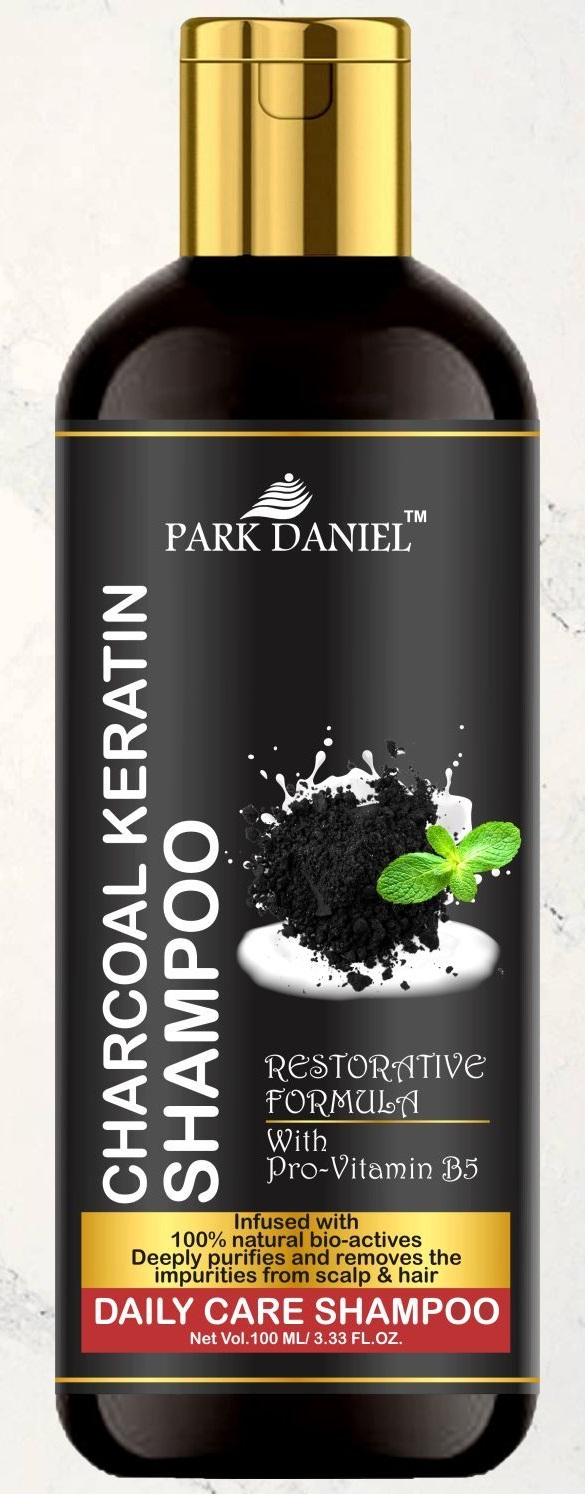 Park Daniel Natural Charcoal Keratin Shampoo - Daily Care Shampoo(100 ml)
