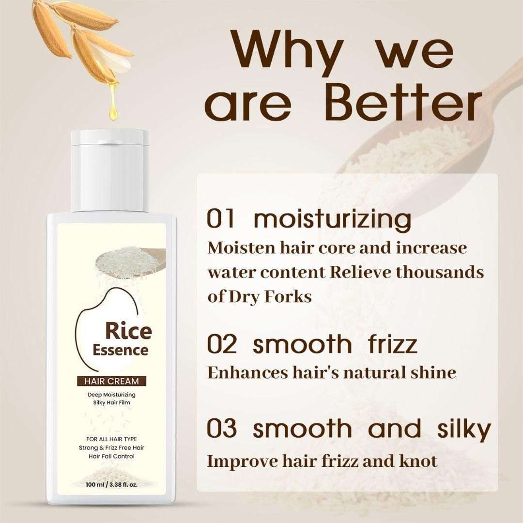 Rice Essence Hair Cream 100ML (Pack of 2)