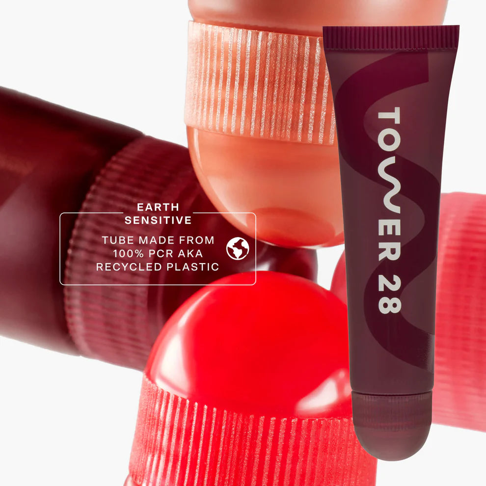 Tower 28 LipSoftie Hydrating Tinted Lip Treatment Balm, Moisturizing Lip Mask for Chapped Lips
