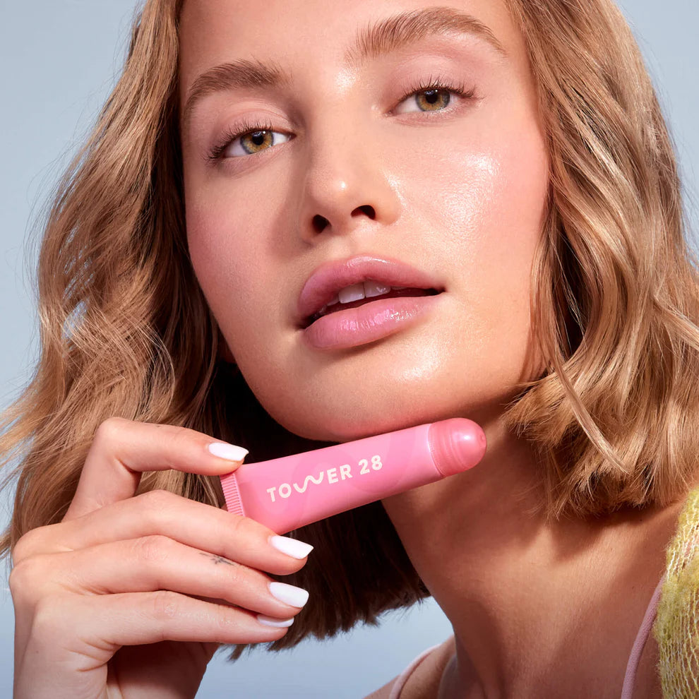 Tower 28 LipSoftie Hydrating Tinted Lip Treatment Balm, Moisturizing Lip Mask for Chapped Lips